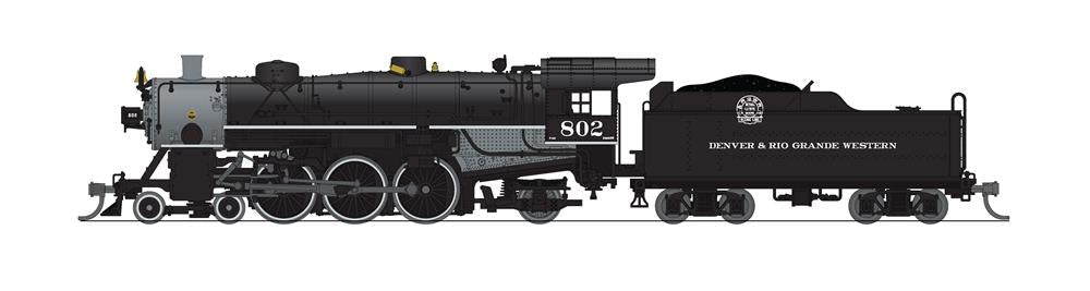 Broadway Limited 8004 N DRGW Light Pacific 4-6-2 Steam Locomotive Sound/DCC #805