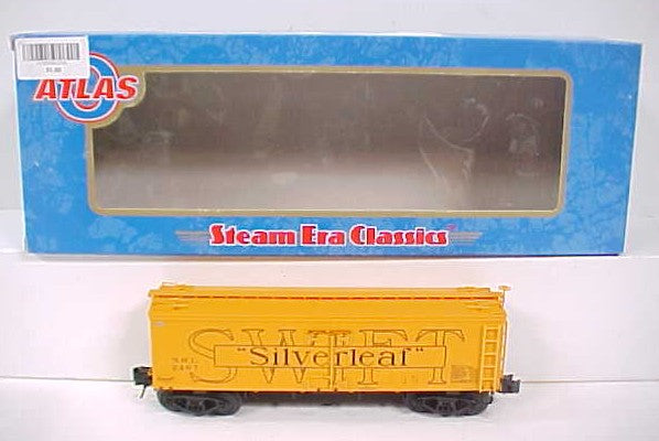 Atlas 8006-2 O Gauge Swift Silverleaf Woodside Refrigerator Car #2467 - 3 Rail EX/Box