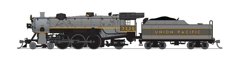 Broadway Limited 8014 N UP Light Pacific 4-6-2 Steam Locomotive Sound/DCC #3220