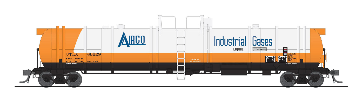 Broadway Limited 8039 HO AirCo Cryogenic Tank Car