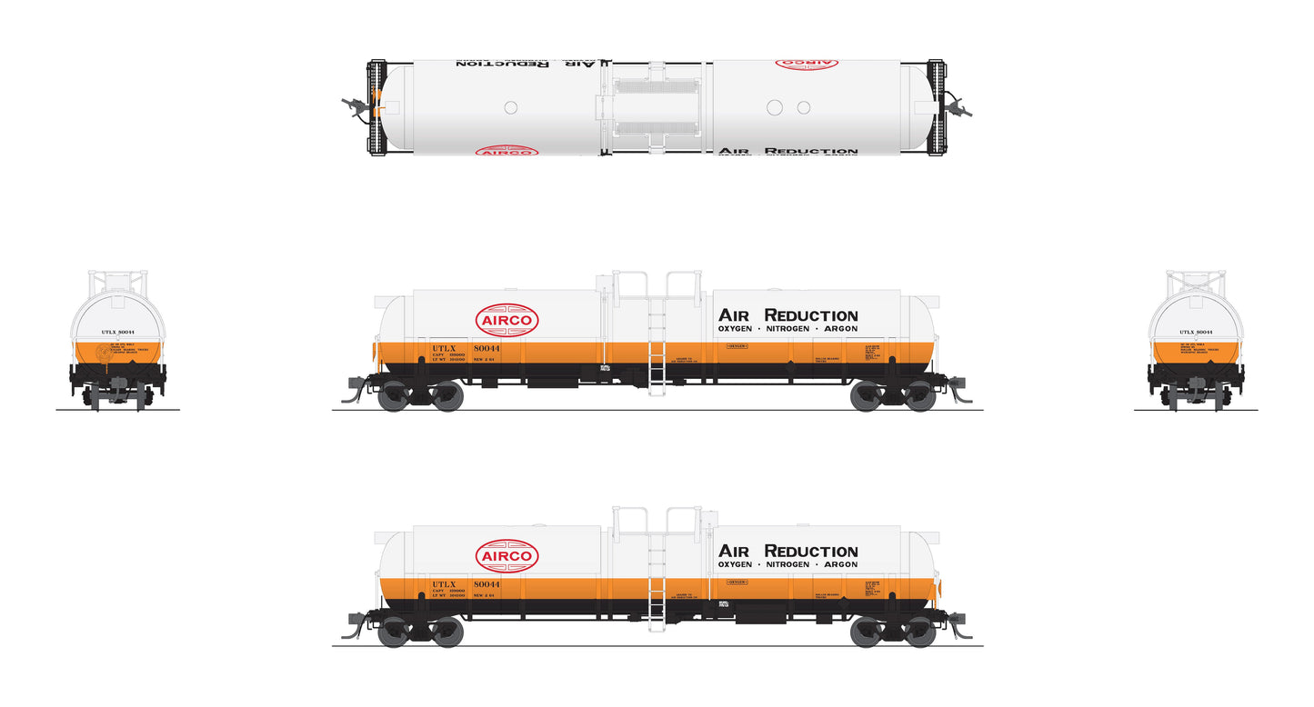 Broadway Limited 8032 HO Air Reduction Cryogenic Tank Car (Pack of 2)
