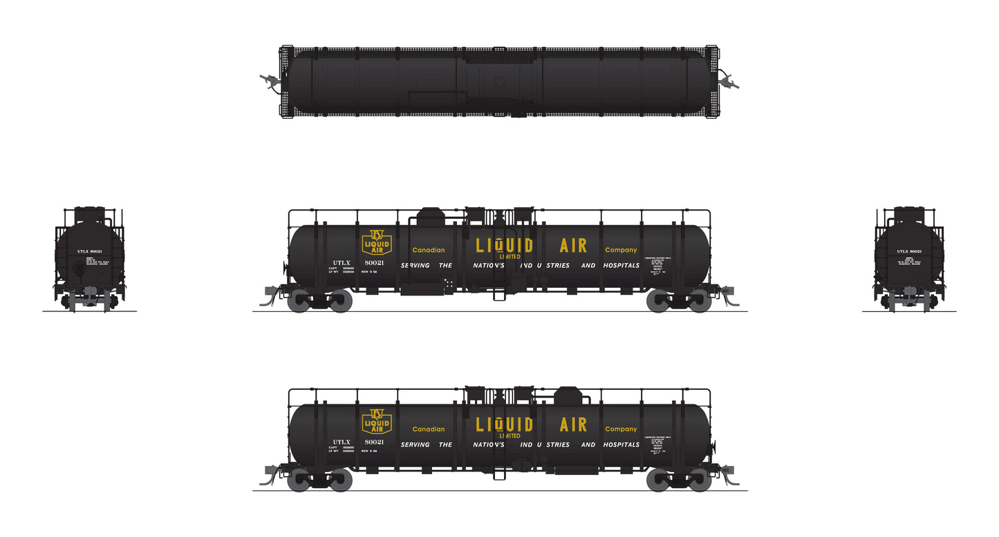 Broadway Limited 8034 HO Canadian Liquid Air Cryogenic Tank Car (Pack of 2)