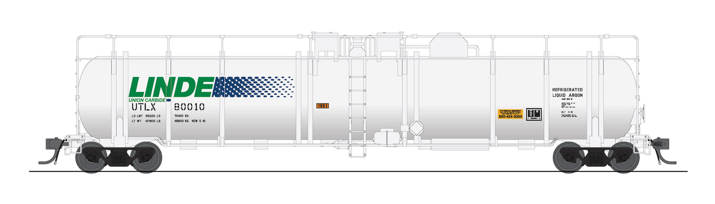 Broadway Limited 8035 HO Linde Type A Cryogenic Tank Car (Pack of 2)