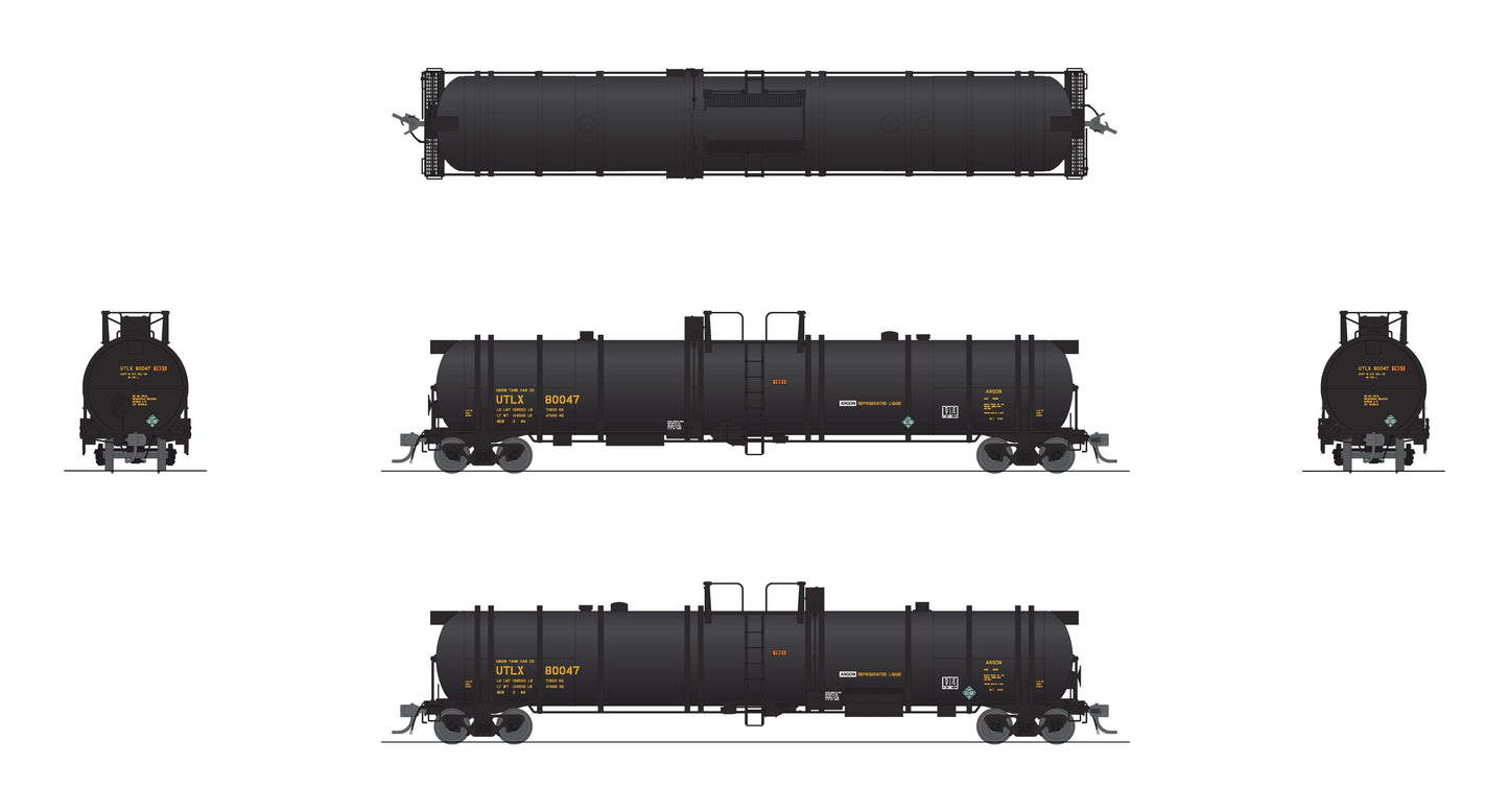 Broadway Limited 8038 HO UTLX Cryogenic Tank Car (Pack of 2)