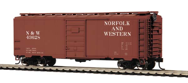MTH 81-74009 Norfolk & Western HO Scale 40' PS-1 Boxcar #43628