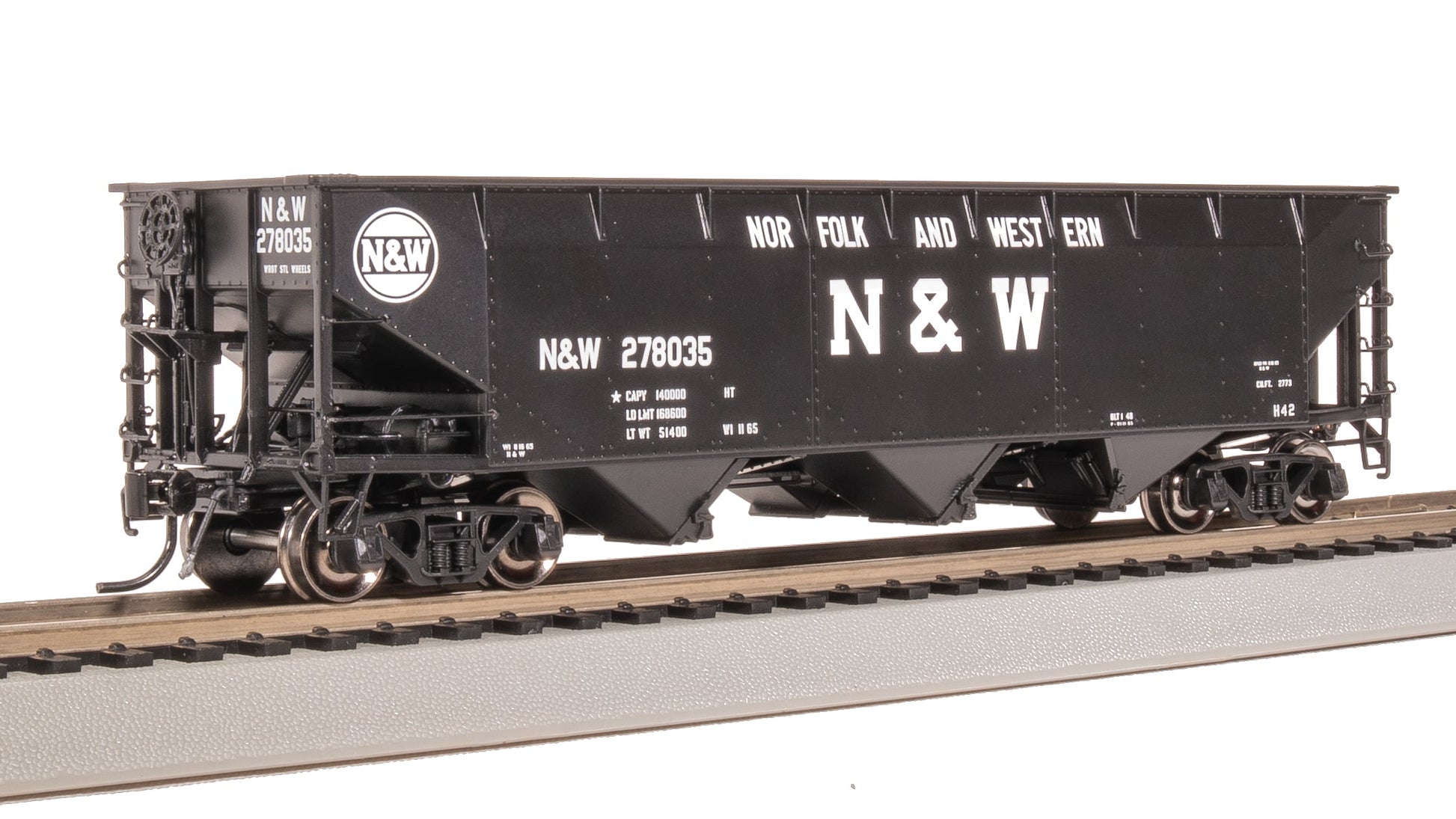 Broadway Limited 8117 HO Norfolk & Western AAR 70-Ton 3-Bay Hopper #278709
