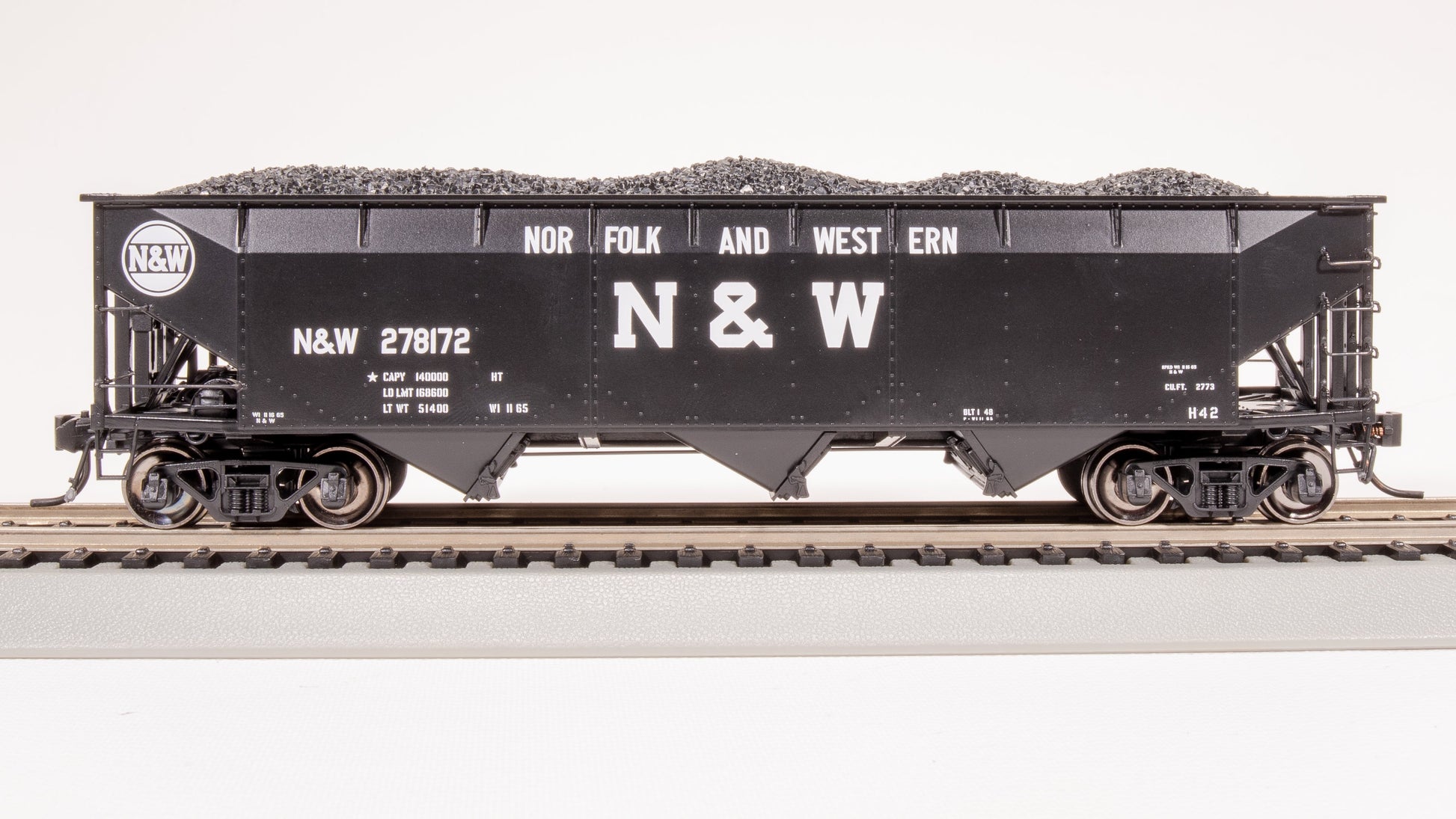 Broadway Limited 8117 HO Norfolk & Western AAR 70-Ton 3-Bay Hopper #278709