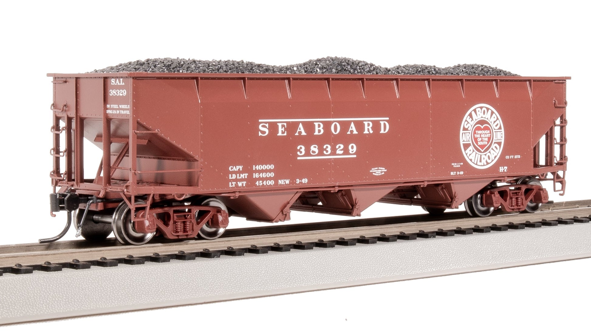 Broadway Limited 8119 HO Seaboard Air Line AAR 70-Ton Tripple Hopper #38256