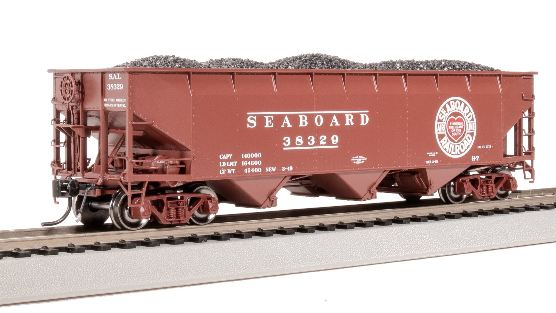 Broadway Limited 8119 HO Seaboard Air Line AAR 70-Ton Tripple Hopper #38256
