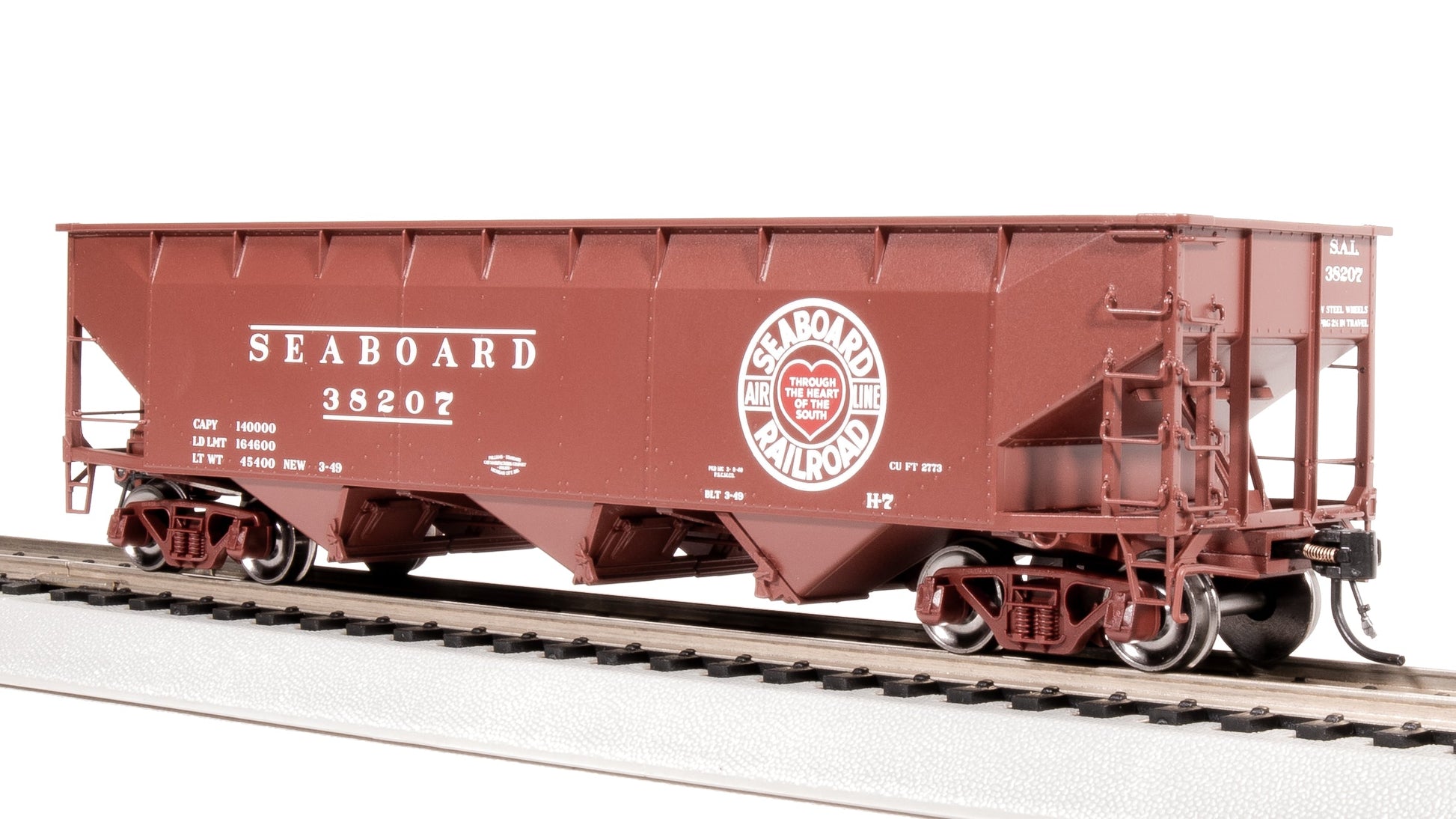 Broadway Limited 8119 HO Seaboard Air Line AAR 70-Ton Tripple Hopper #38256