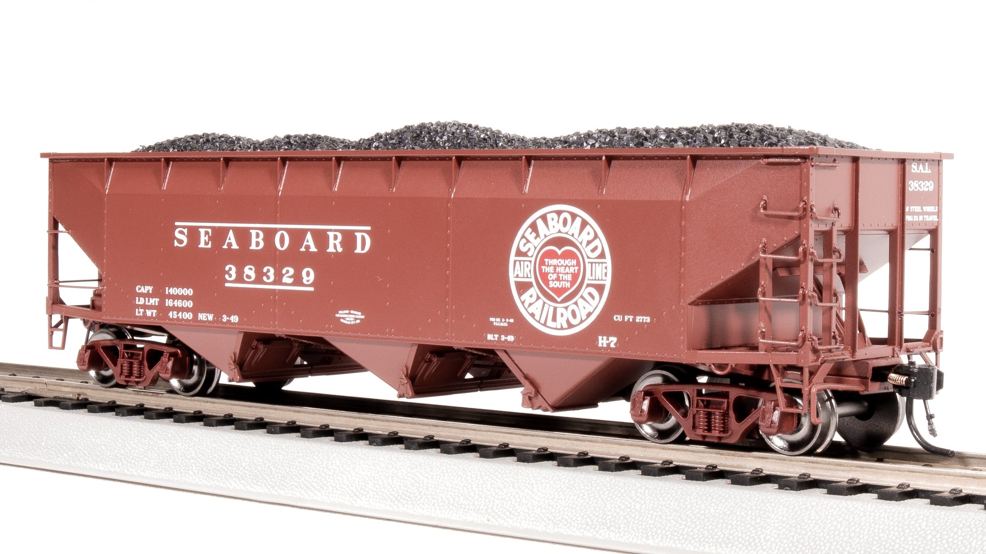 Broadway Limited 8119 HO Seaboard Air Line AAR 70-Ton Tripple Hopper #38256