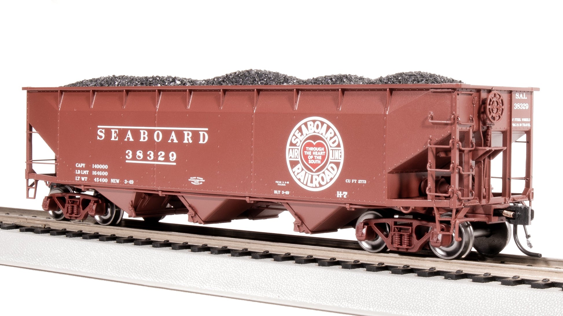 Broadway Limited 8119 HO Seaboard Air Line AAR 70-Ton Tripple Hopper #38256