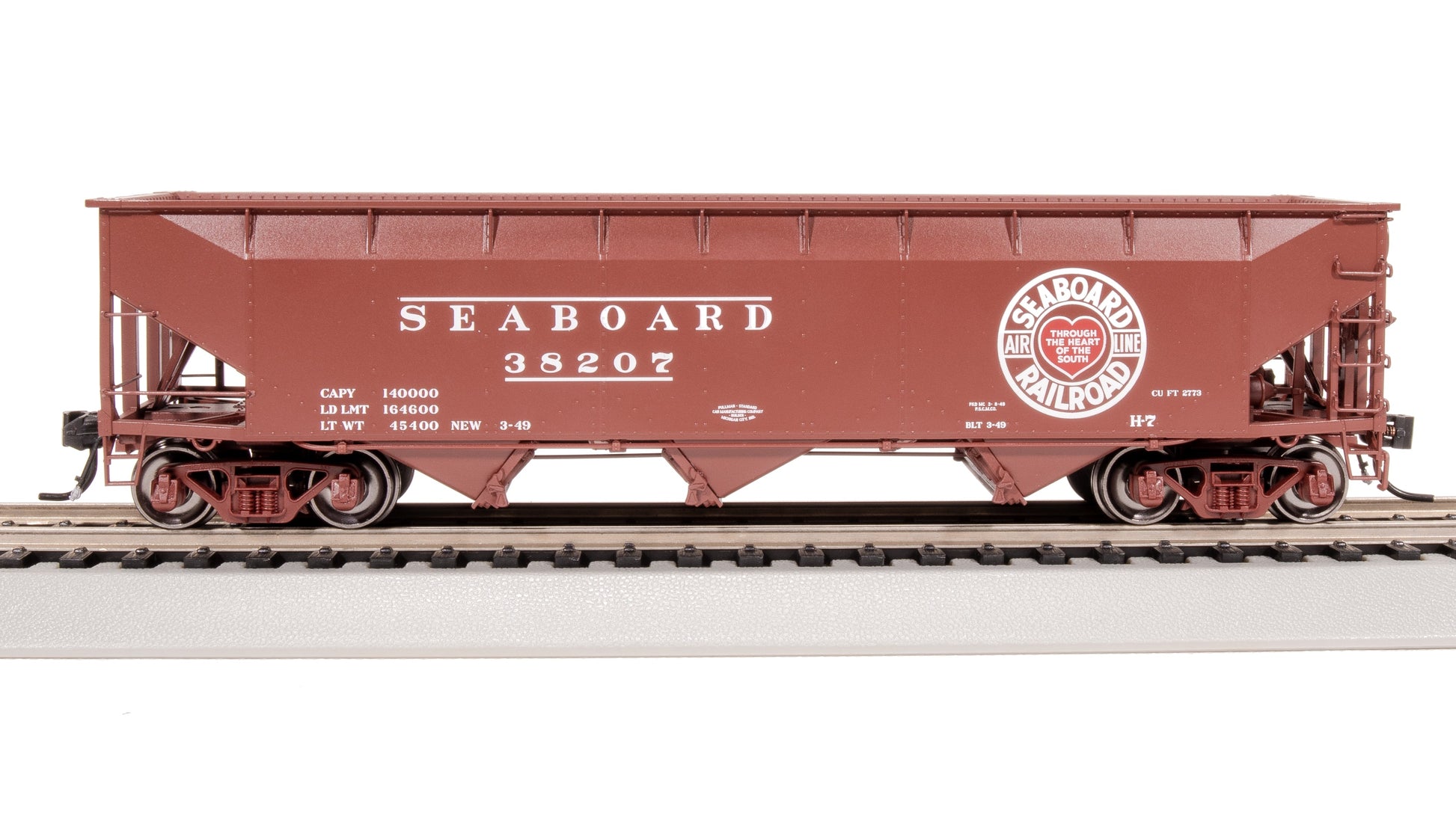 Broadway Limited 8119 HO Seaboard Air Line AAR 70-Ton Tripple Hopper #38256