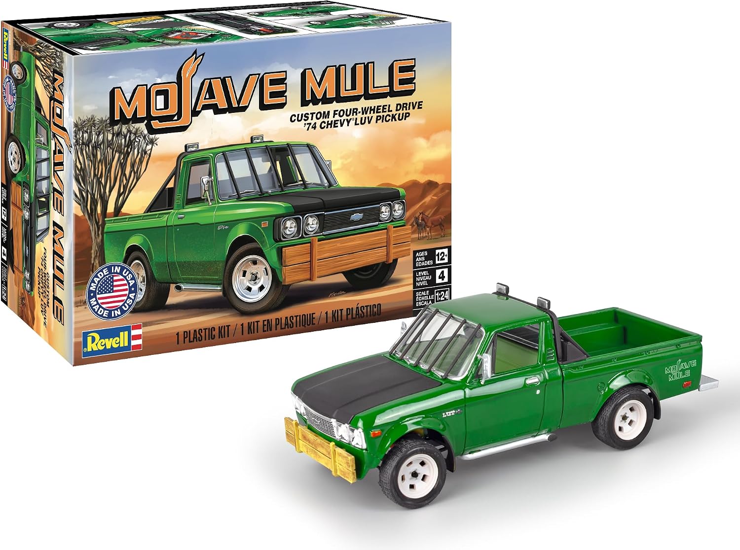 Revell 14594 1:24 Mojave Mule Custom Four-Wheel Drive '74 Chevy LUV Pickup Kit