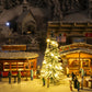 Faller 134006 HO 2 Christmas Market Stalls with Illuminated Christmas Tree Kit