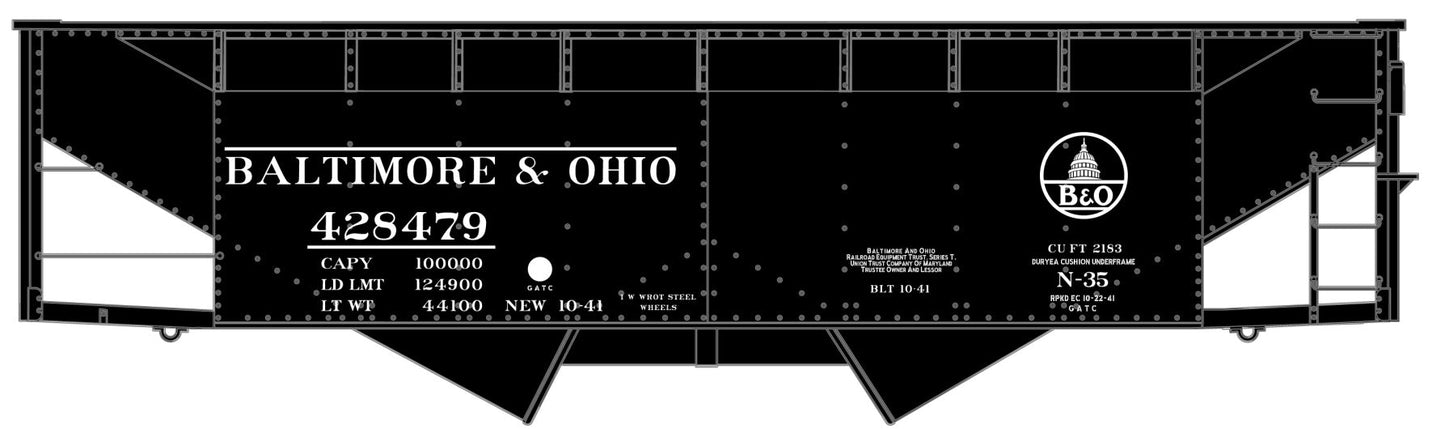 Accurail 81901 HO B&O 50-Ton Offset Twin Hopper #428479 "Wartime Kuhler
