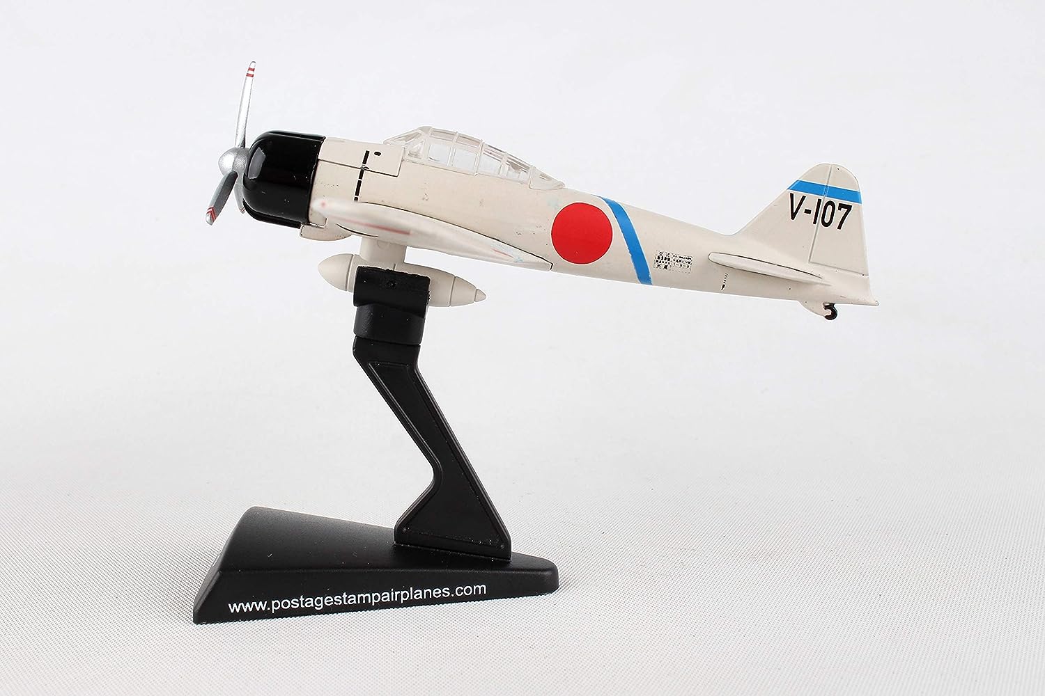 Daron Worldwide Trading PS5343-4 1:97 A6M2 Zero V-107 Diecast Model