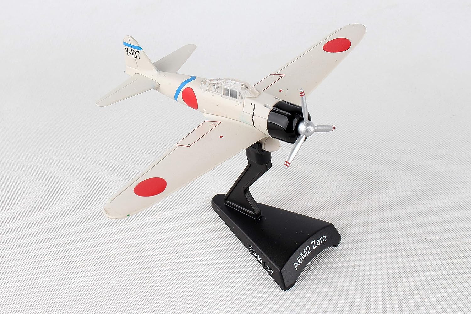 Daron Worldwide Trading PS5343-4 1:97 A6M2 Zero V-107 Diecast Model