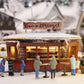 Faller 134006 HO 2 Christmas Market Stalls with Illuminated Christmas Tree Kit