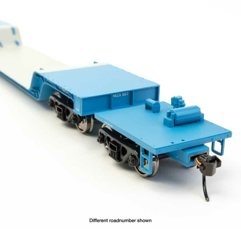 Walthers 910-50223 HO WECX 81' 8-Axle Depressed Center Flatcar Ready to Run #506