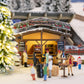Faller 134006 HO 2 Christmas Market Stalls with Illuminated Christmas Tree Kit