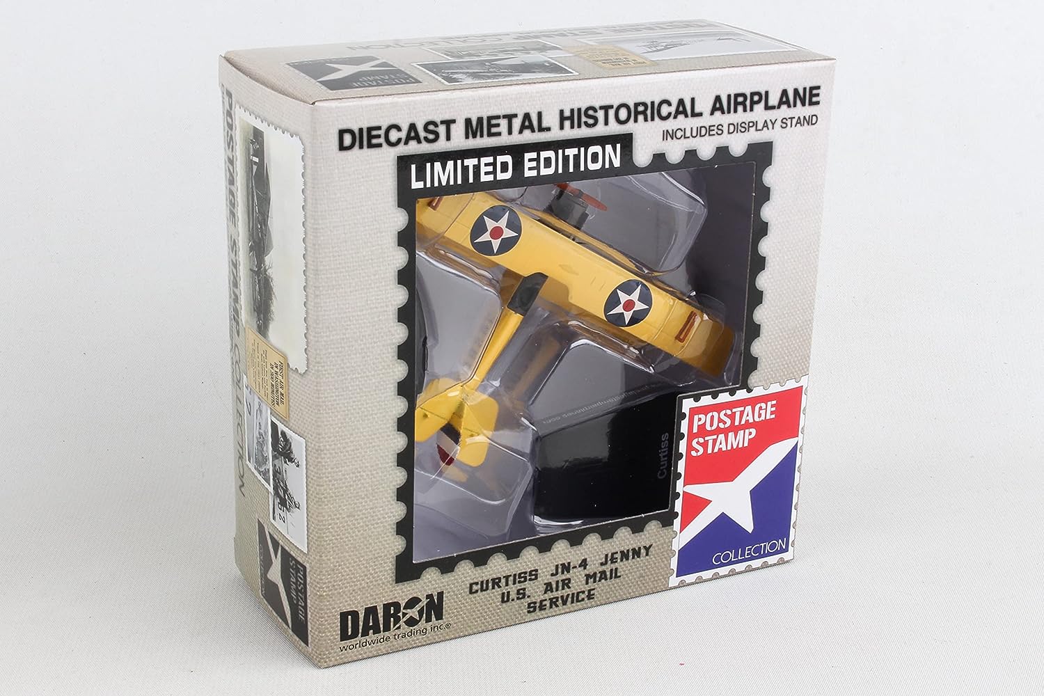 Daron Worldwide Trading PS5810-1 1:100 Postage Stamp JN4 Jenny Diecast Model