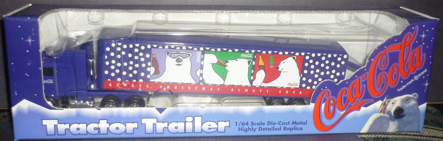 Ertl T263 Coca-Cola Polar Bears Tractor Trailer 1:64 Diecast