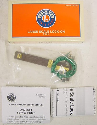 Lionel 8-82101 G Lock-on With Wires