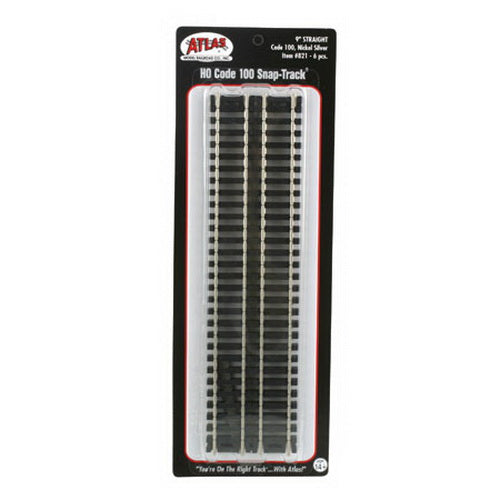 Atlas 0821 HO Scale Code 100 Nickel Silver 9