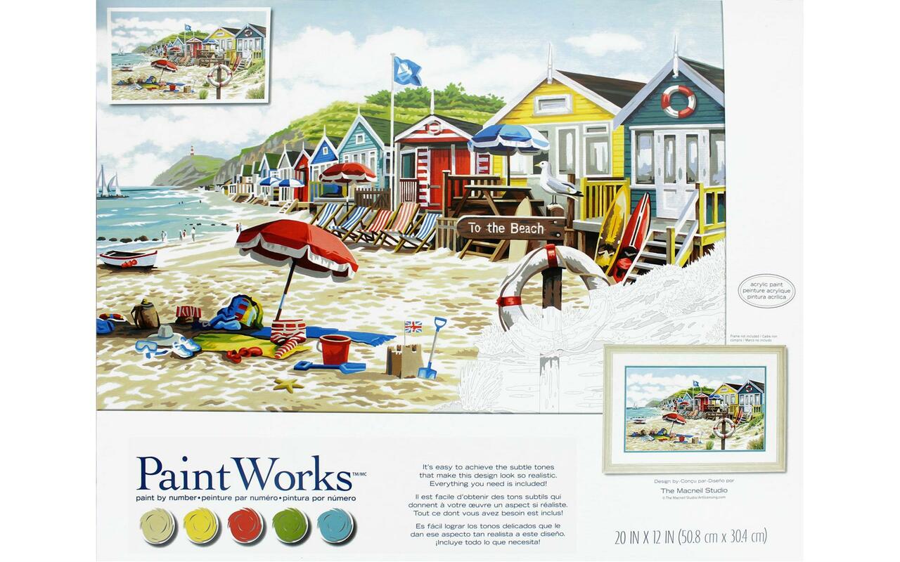 Paintworks Paint by Number 91794 To The Beach Paint by Number Kit