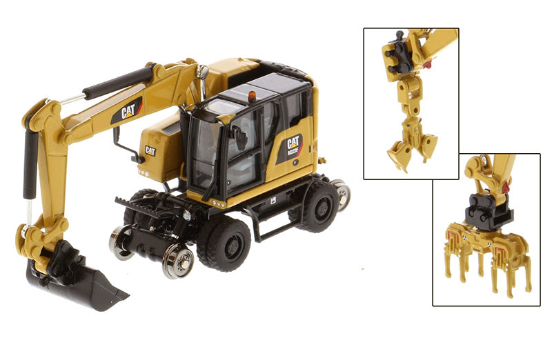 DieCast Masters 85656 1:87 Cat Diecast M323F Railroad Wheeled Excavator