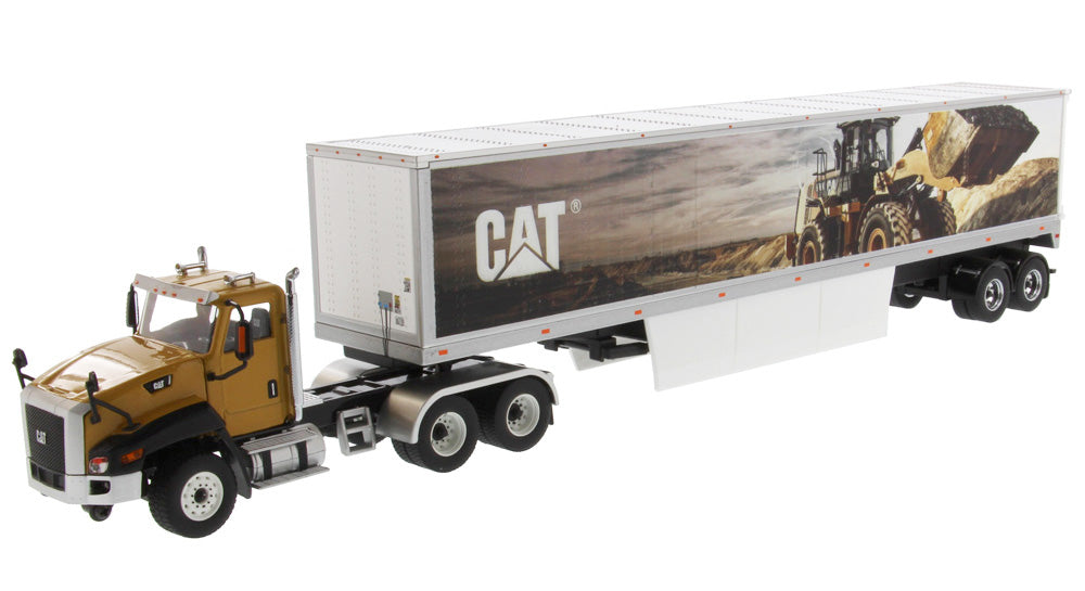 DieCast Masters 85666 1:50 Caterpillar CT660 Day Cab with Mural Dry Van Trailer