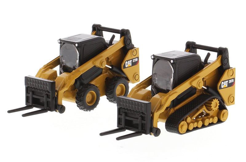 DieCast Masters 85693 1:64 CAT Skid Steer Loader & Compact Track Loader Pair