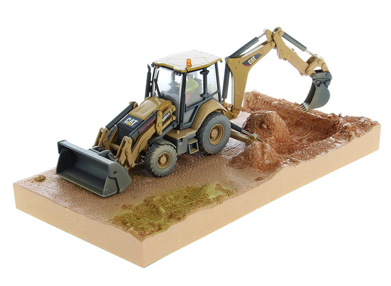 DieCast Masters 85755 1:50 CAT 420F2 IT Weathered Backhoe Loader Diecast Model