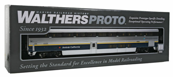 Walthers 920-12014 HO Amtrak California Lighted 85' PS Superliner I Coach RTR