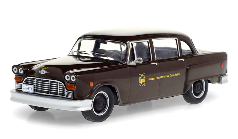 Greenlight Collectibles 86196 1:43 UPS Canada - Checker Taxicab Parcel Delivery