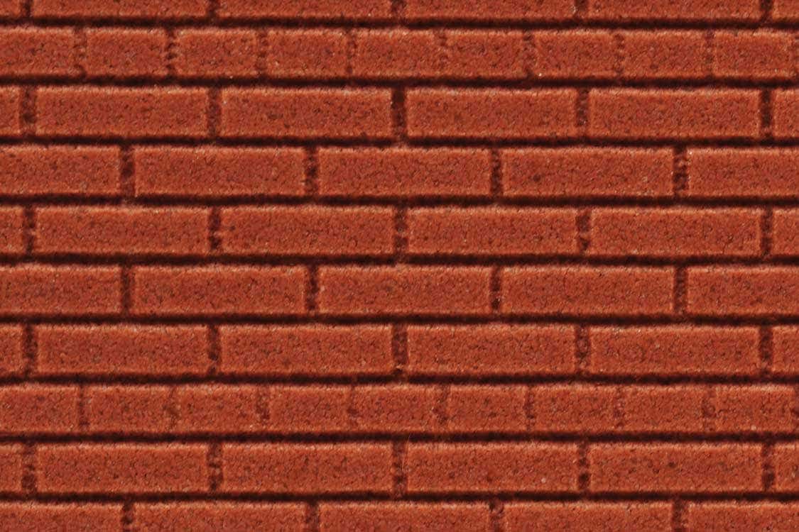 Chooch Enterprises Inc 8625 HO/S/O Large Flexible Dark Red Brick Wall Sheet
