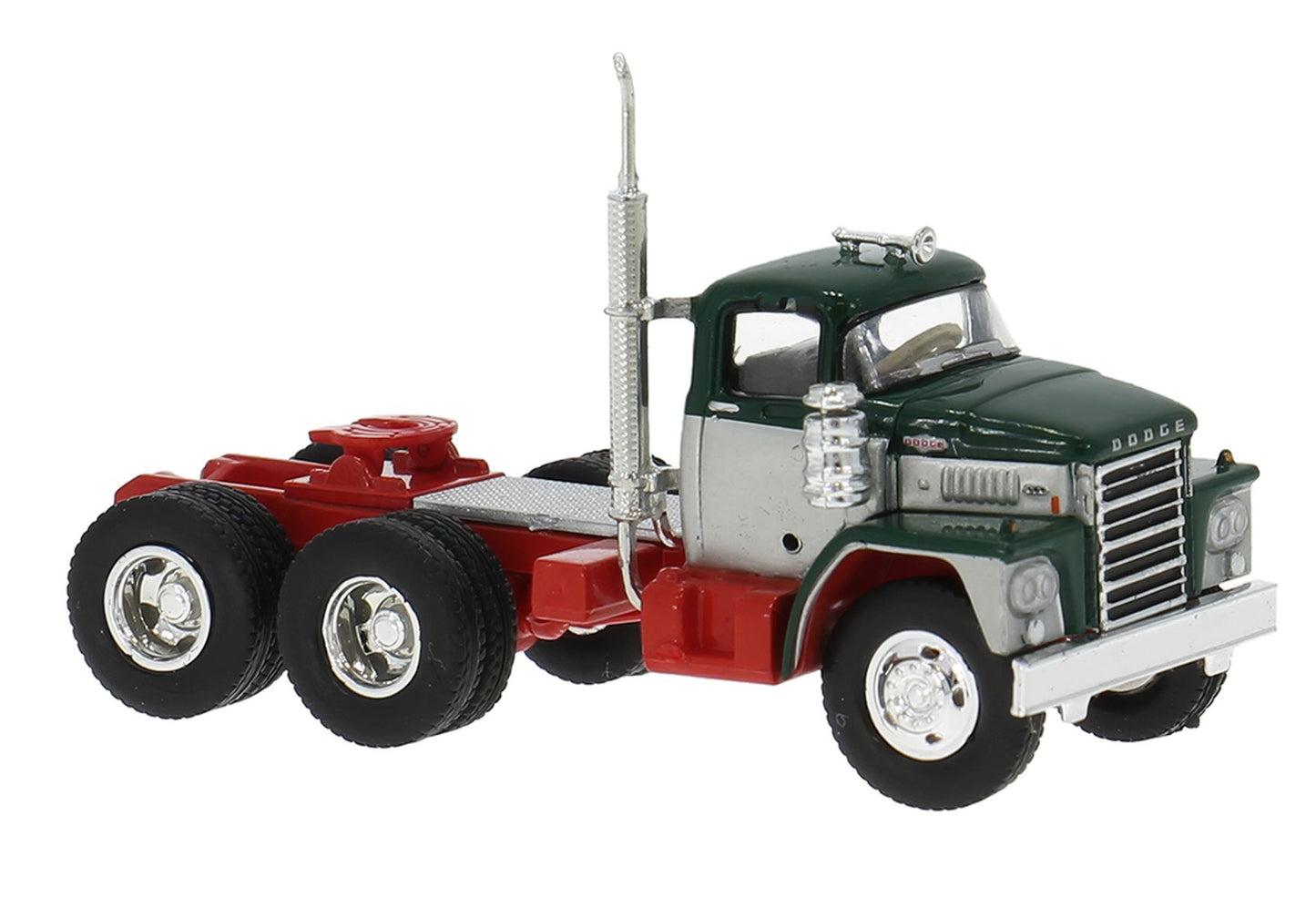 Brekina Automodelle 86303 HO Black, Gray, Red 1960-1976 Dodge LCF Semi Tractor