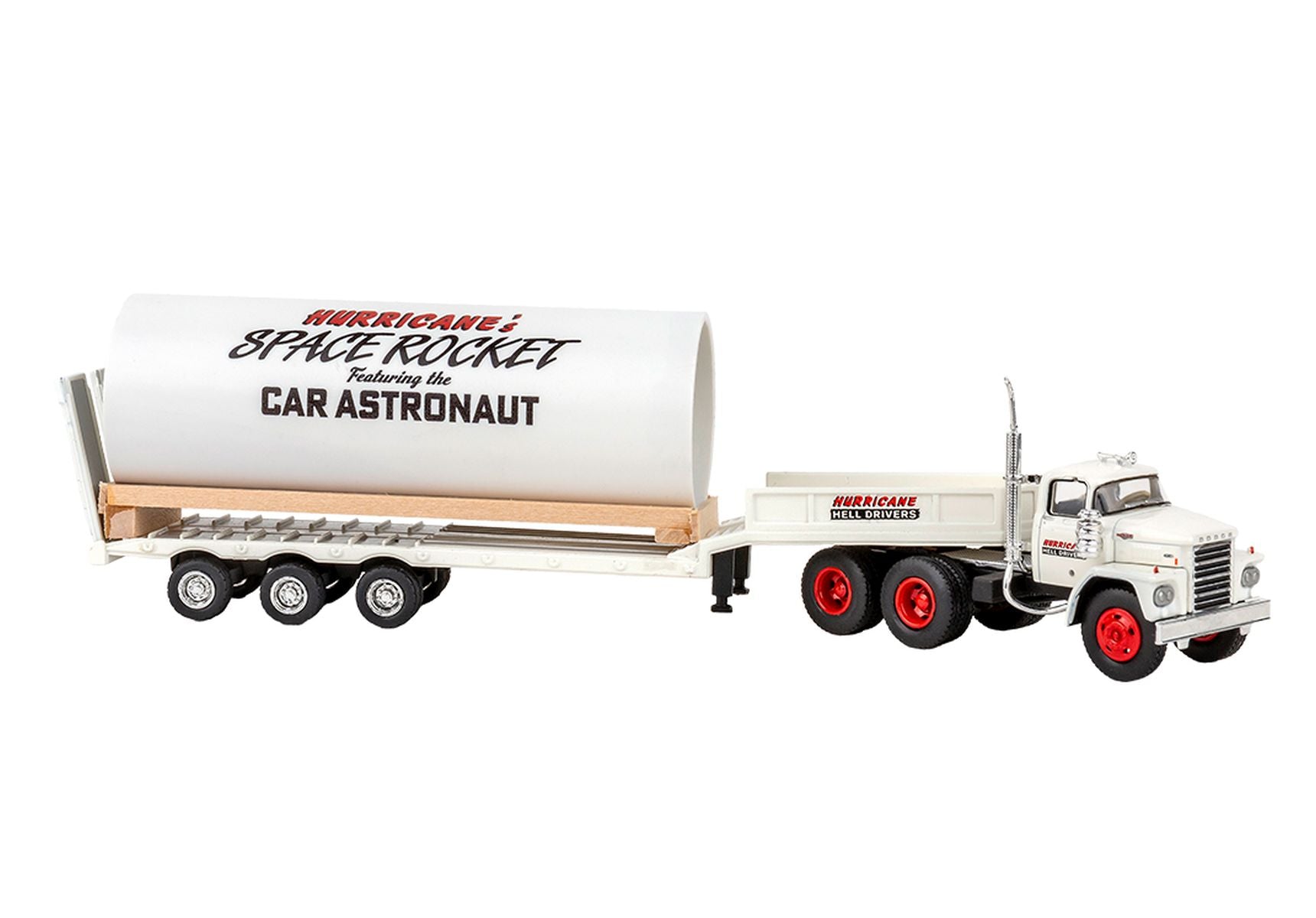 Brekina Automodelle 86308 HO Hurricane 1960-1976 Dodge LCF Tractor w/ Trailer