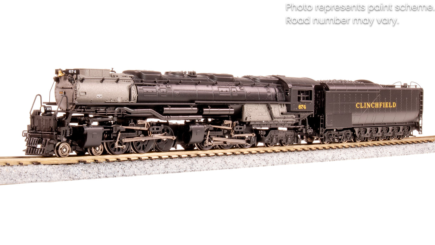 Broadway Limited 8660 N Clinchfield Challenger 4-6-6-4 Steam Loco w/ Tender #674