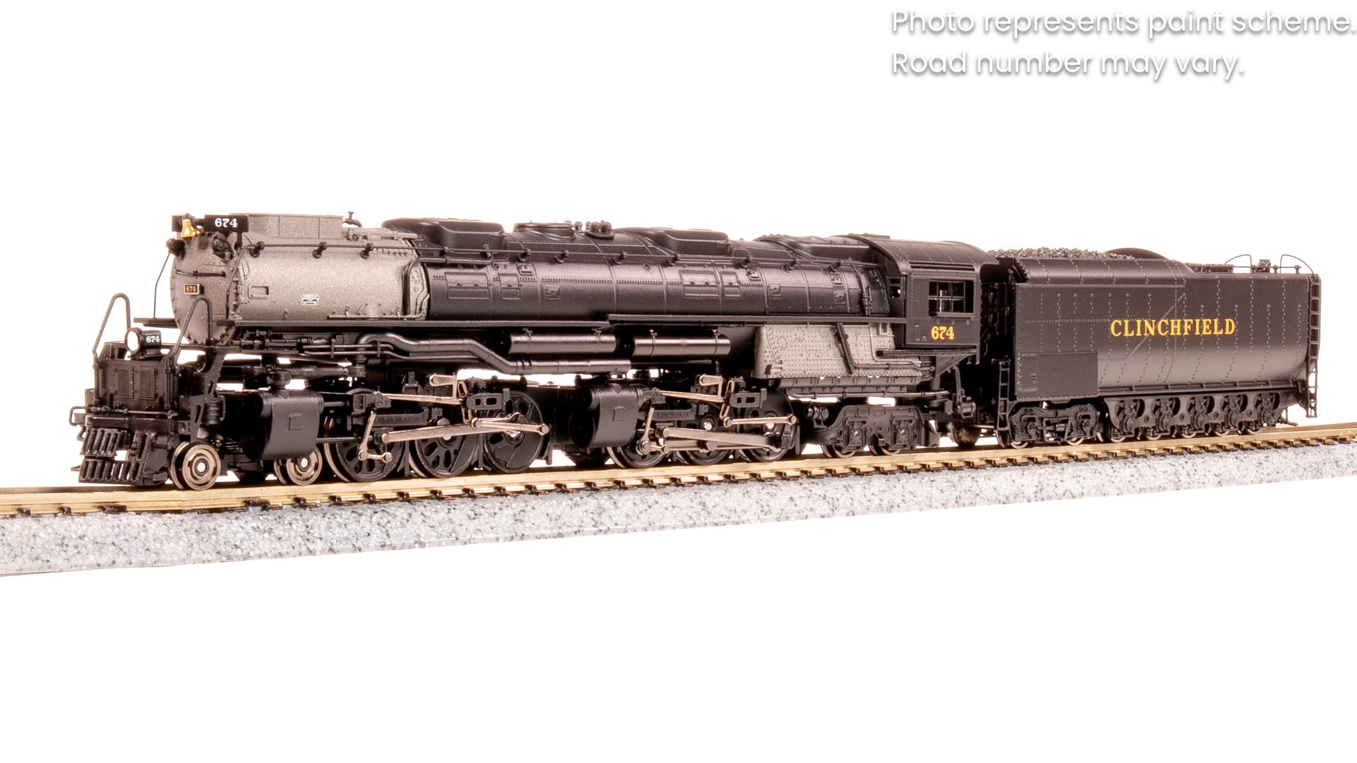 Broadway Limited 8660 N Clinchfield Challenger 4-6-6-4 Steam Loco w/ Tender #674