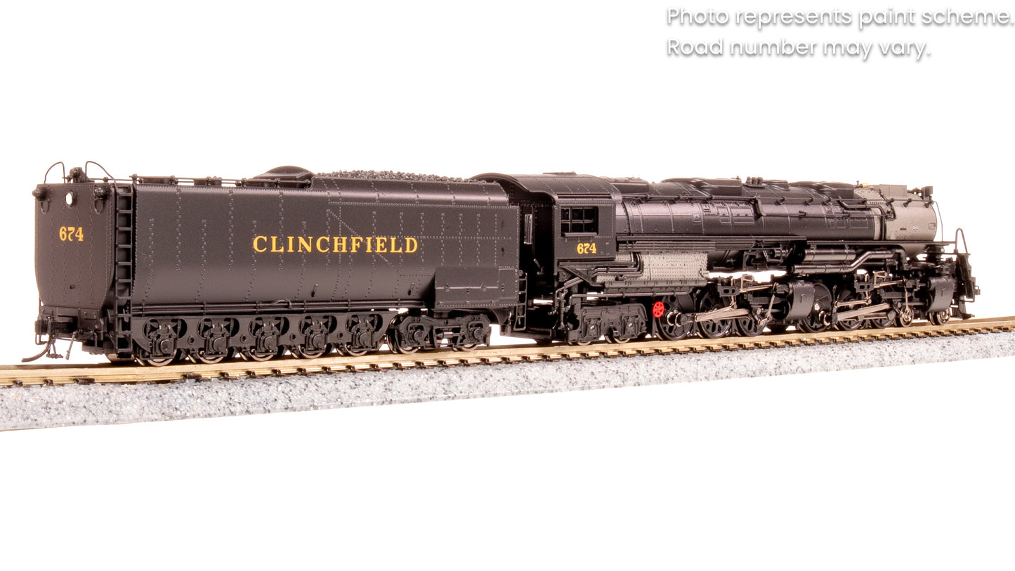Broadway Limited 8660 N Clinchfield Challenger 4-6-6-4 Steam Loco w/ Tender #674
