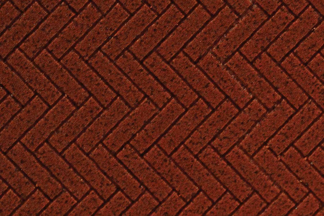 Chooch Enterprises Inc 8665 HO/O Large Flexible Herringbone Dark Red Brick Sheet