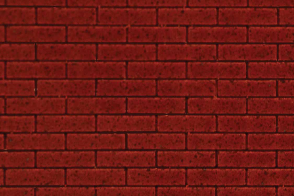 Chooch Enterprises Inc 8671 HO/S/O Large Flexible Dark Red Brick Pavers Sheet