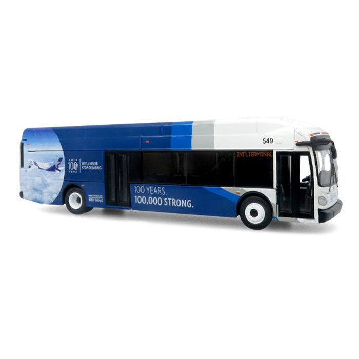 Iconic Replicas 87-0679 1:87 Delta 100th Anniv NFI Xcelsior XN40 Transit Bus