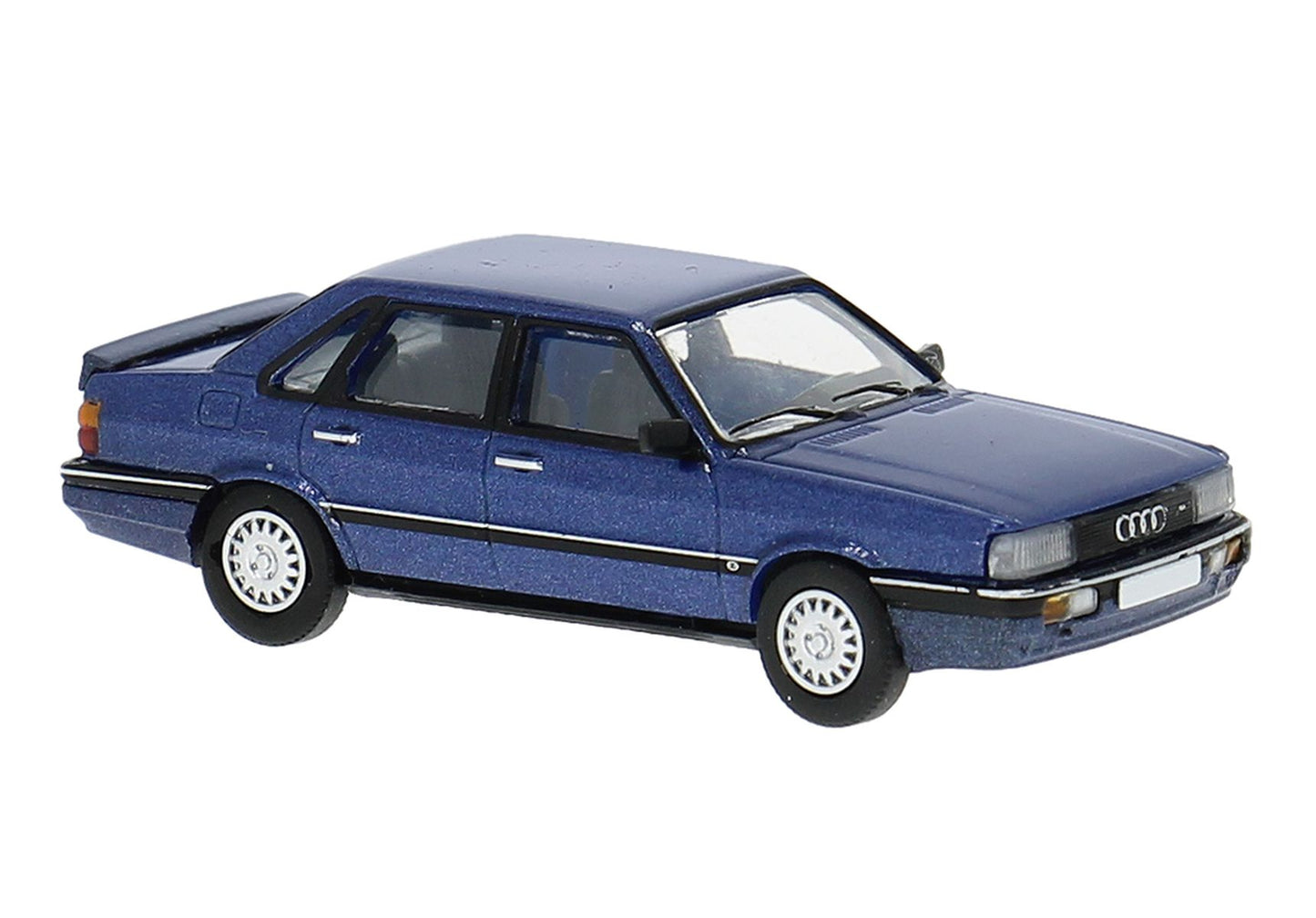 Brekina Automodelle PCX870715 HO Assembled Blue Audi 80 B2 (Typ 85) Sedan