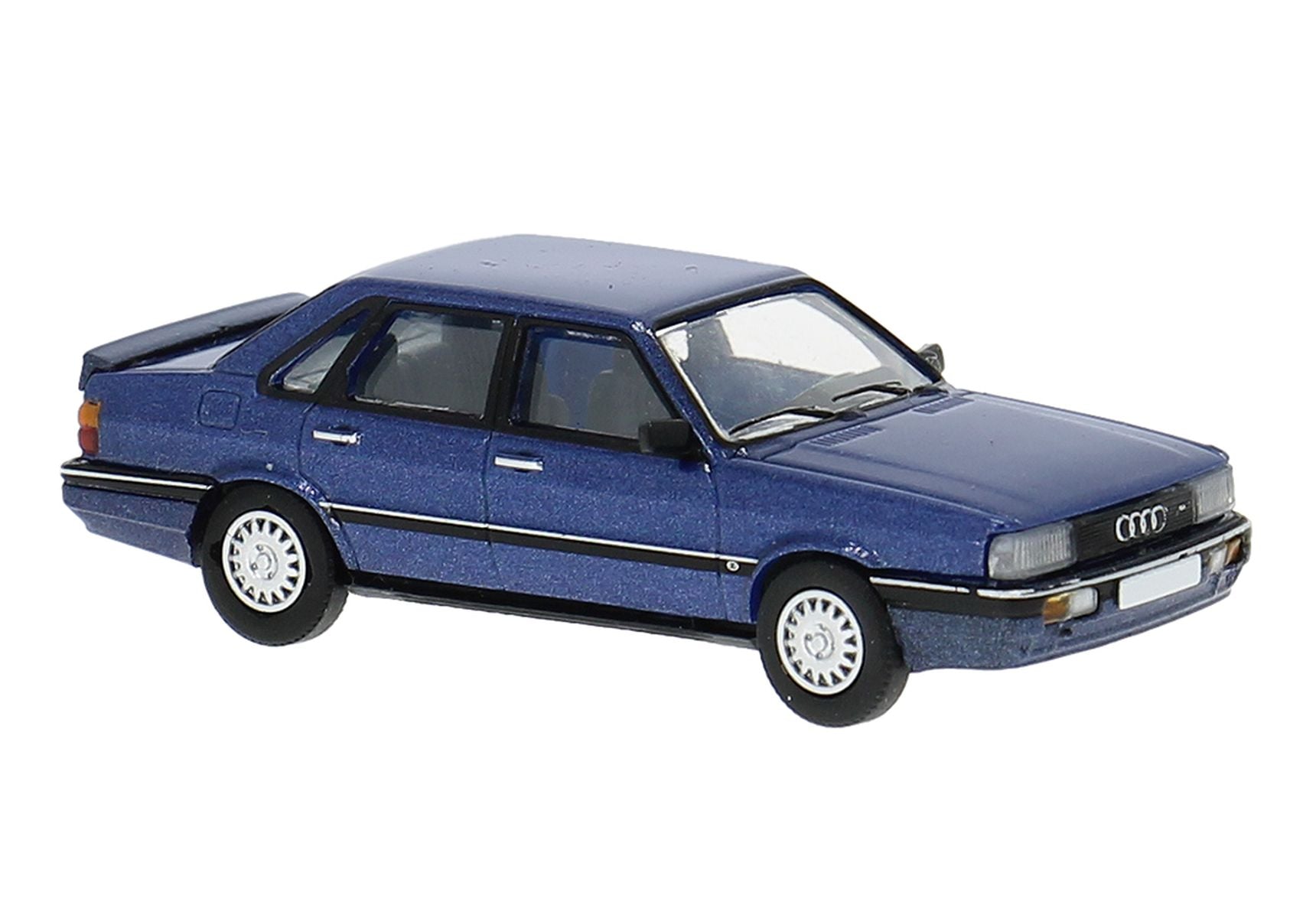 Brekina Automodelle PCX870715 HO Assembled Blue Audi 80 B2 (Typ 85) Sedan
