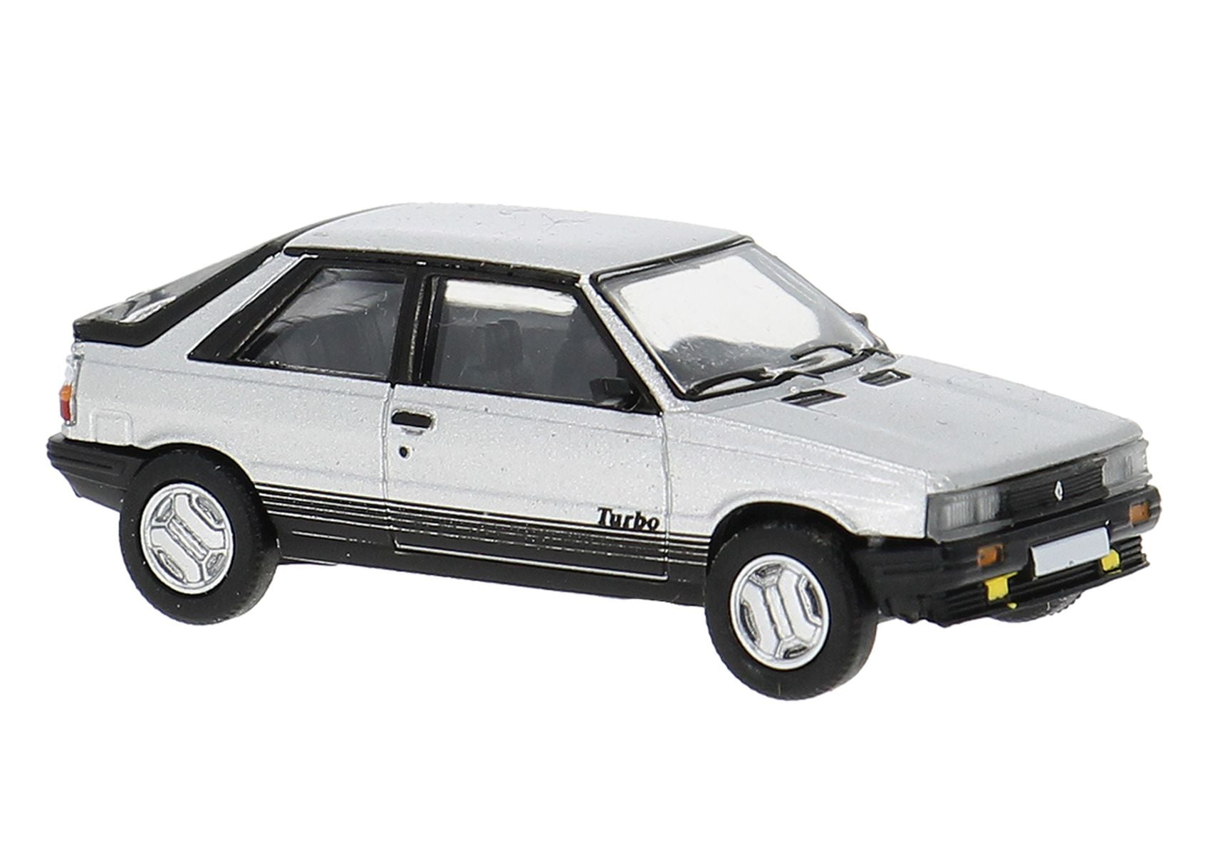 Brekina Automodelle PCX870752 HO Assembled White, Black 1985 Renault 11 Turbo