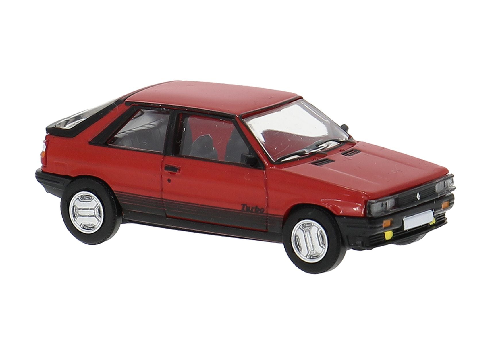 Brekina Automodelle PCX870753 HO Assembled Red, Black 1985 Renault 11 Turbo