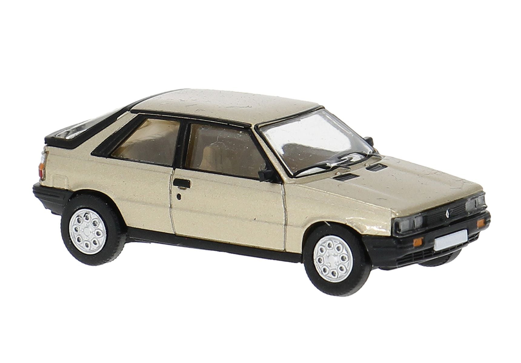 Brekina Automodelle PCX870755 HO Metallic Beige, Black 1985 Renault 11 Turbo